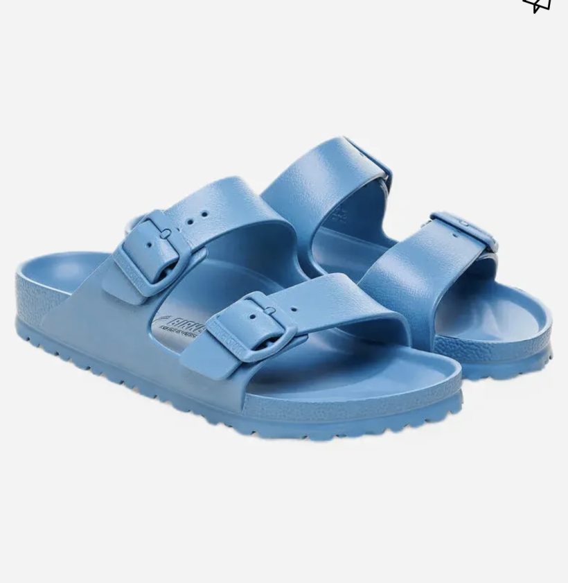 כפכפי בירקנשטוק כחול BIRKENSTOCK - בירקנשטוק יד שנייה בנמיז - Nemyz