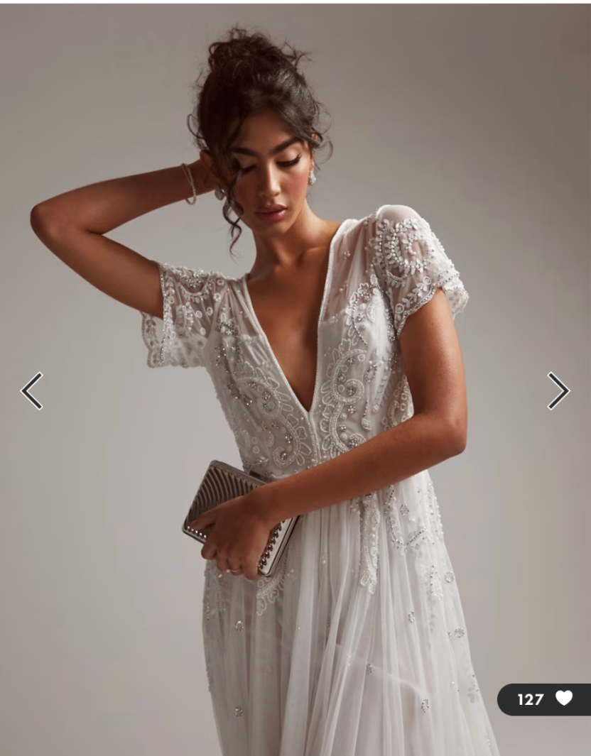 שמלת כלה חדשה לגמרי Asos – אסוס יד שנייה בנמיז - Nemyz