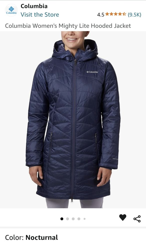 מעיל פוך סינטטי כחול Columbia – קולומביה יד שנייה בנמיז - Nemyz