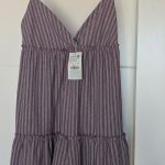 אוברול סגול פסים Pull & Bear - פול אנד בר יד שנייה בנמיז - Nemyz