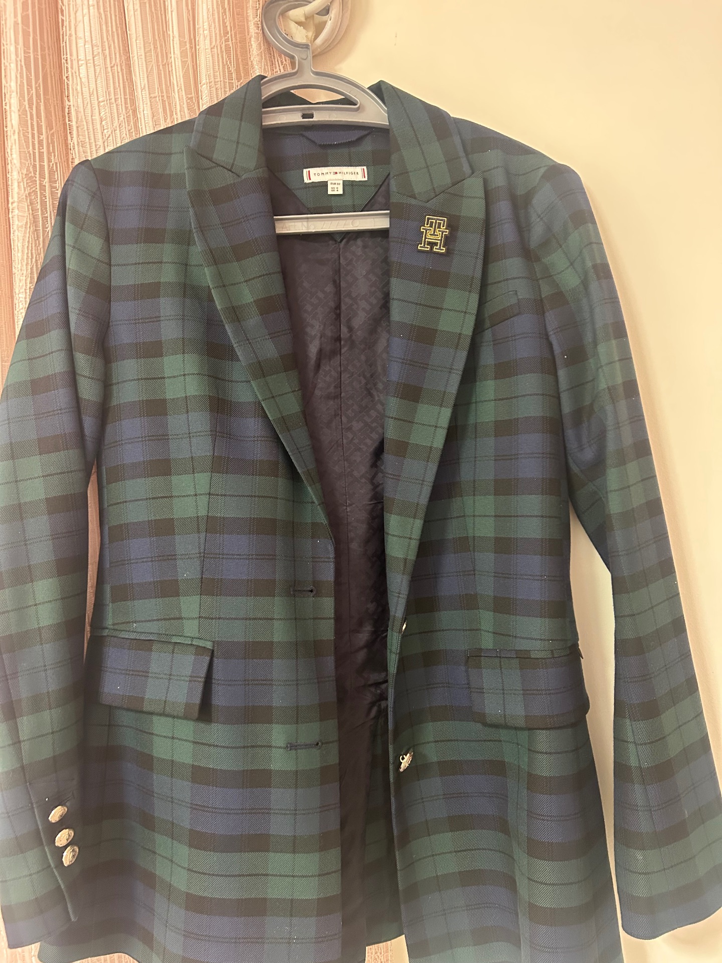 ז׳קט משובץ Tommy Hilfiger - טומי הילפיגר יד שנייה בנמיז - Nemyz