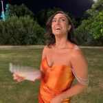שמלת ערב קצרה כתומה Anjaly – אנג'לי יד שנייה בנמיז - Nemyz
