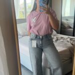 ג׳ינס אפור עם טיקט! Pull & Bear - פול אנד בר יד שנייה בנמיז - Nemyz
