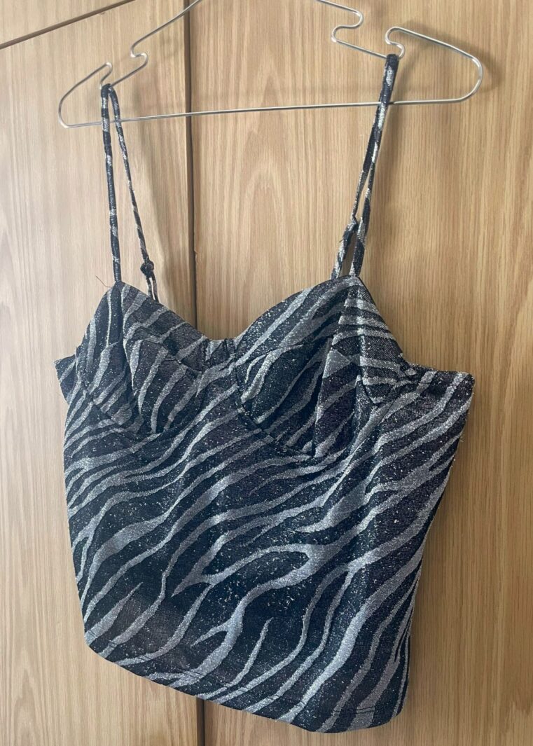 טופ נצנצים זברה Castro – קסטרו יד שנייה בנמיז - Nemyz
