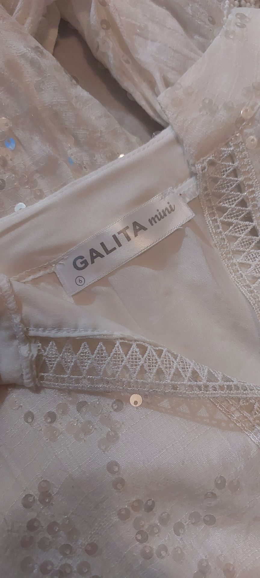שמלת גלביה לבנה של ג Galita - גליתה יד שנייה בנמיז - Nemyz