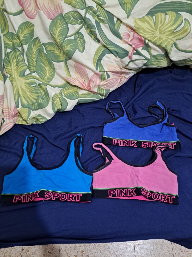 שלישיית גוזיות ספורט Victoria’s Secret - ויקטוריה'ס סיקרט יד שנייה בנמיז - Nemyz