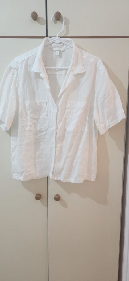 מכופתרת פשתן קצרה H&M - אייץ' אנד אם יד שנייה בנמיז - Nemyz