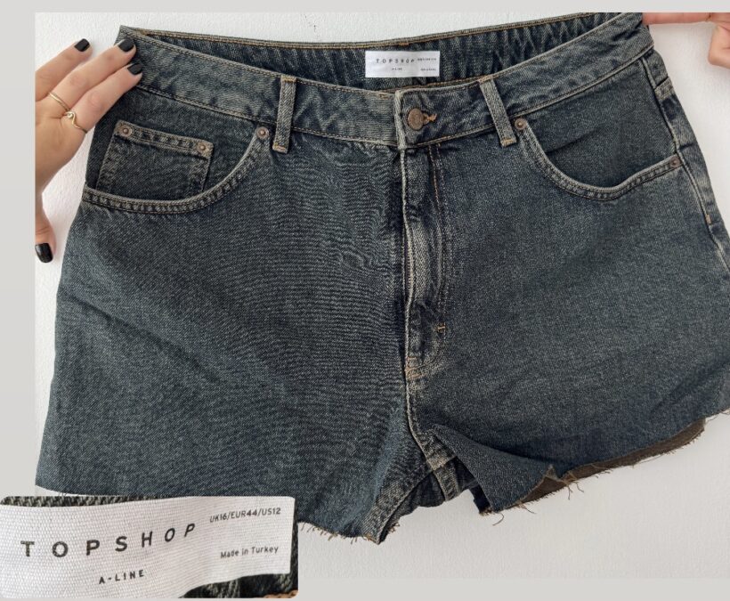 ג׳ינס קצר טופשופ Topshop-טופ שופ יד שנייה בנמיז - Nemyz