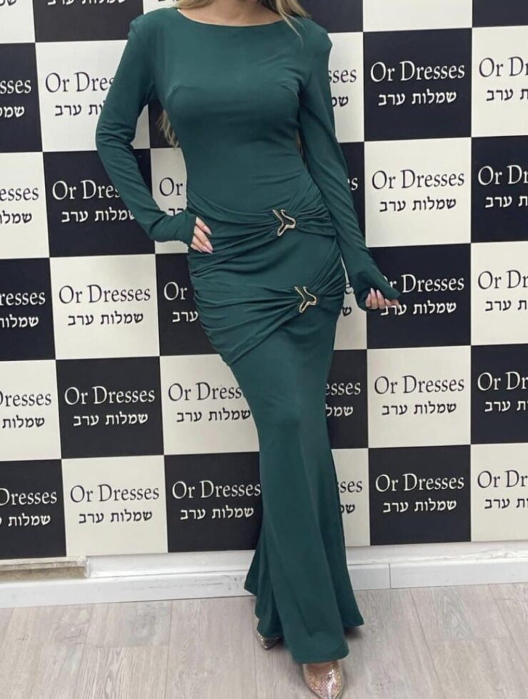 שמלת ערב ירוקה מהממת אחר יד שנייה בנמיז - Nemyz