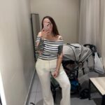 חולצת כתפיות נופלות H&M - אייץ' אנד אם יד שנייה בנמיז - Nemyz