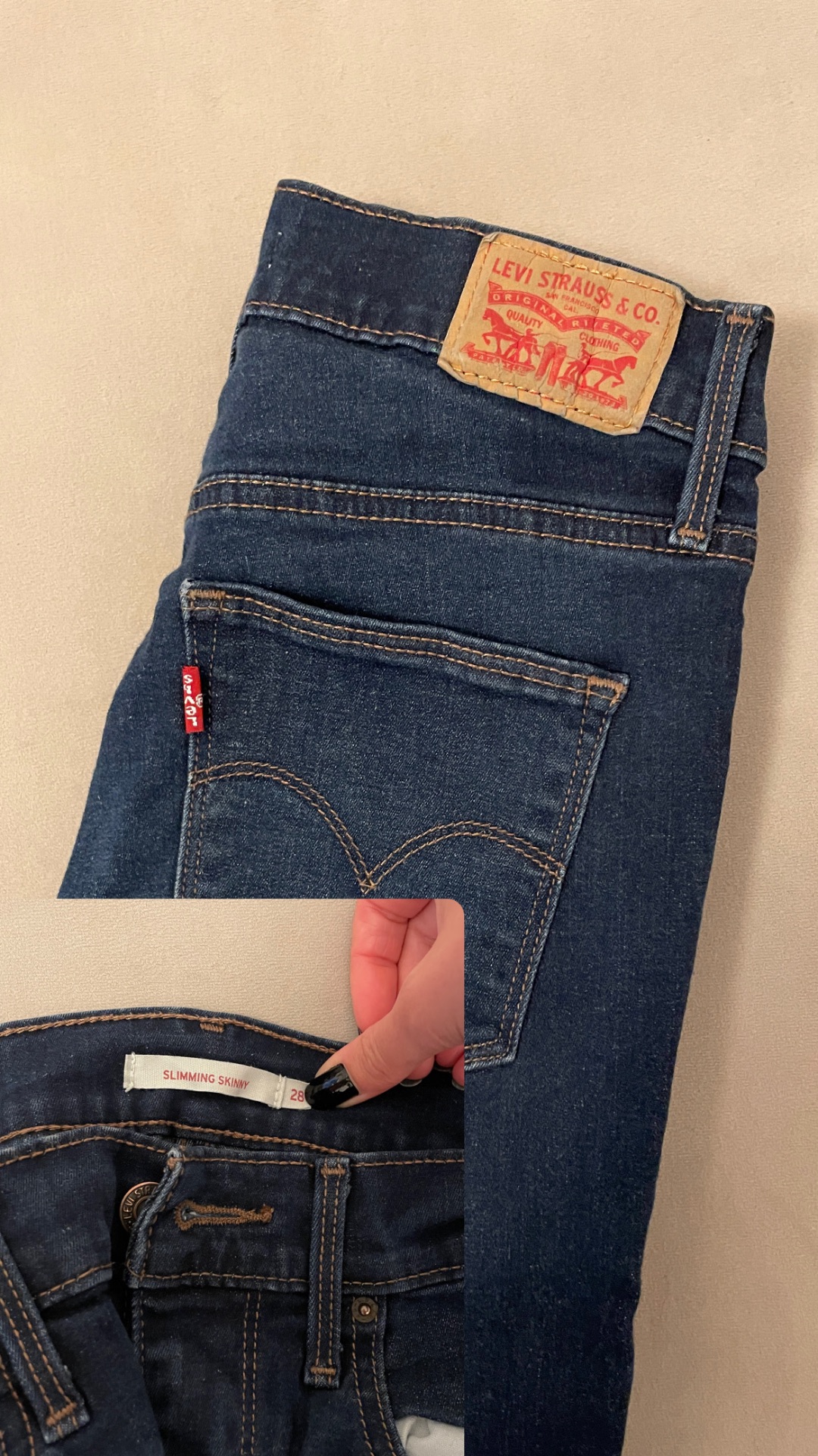 ג׳ינס Levis מידה 28 Levi's - ליווייס יד שנייה בנמיז - Nemyz