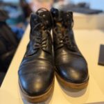 מגפי עור בצבע שחןר Steve Madden- סטיב מאדן יד שנייה בנמיז - Nemyz