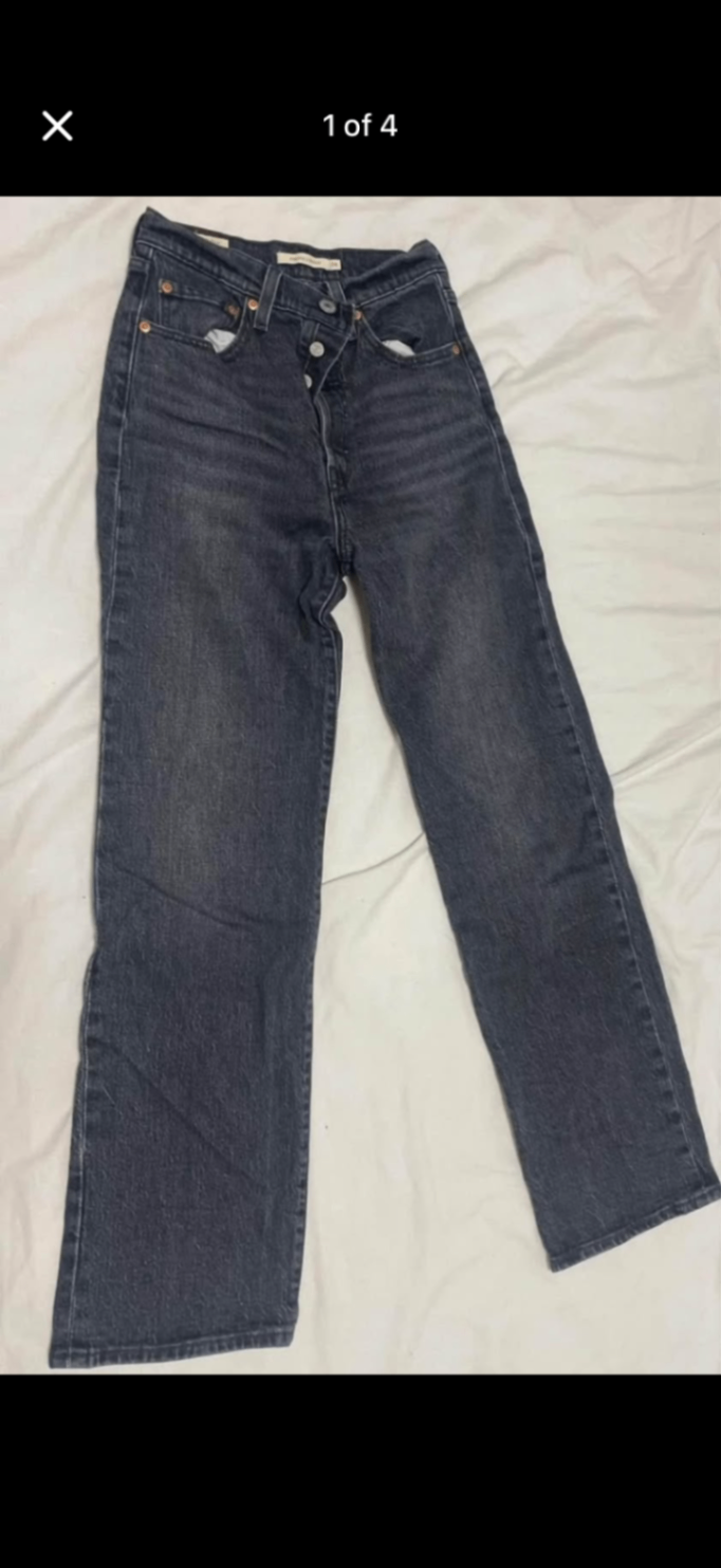 ג׳ינס Levi’s Ribcage Levi's - ליווייס יד שנייה בנמיז - Nemyz