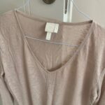חולצת פשתן ארוכה H&M - אייץ' אנד אם יד שנייה בנמיז - Nemyz