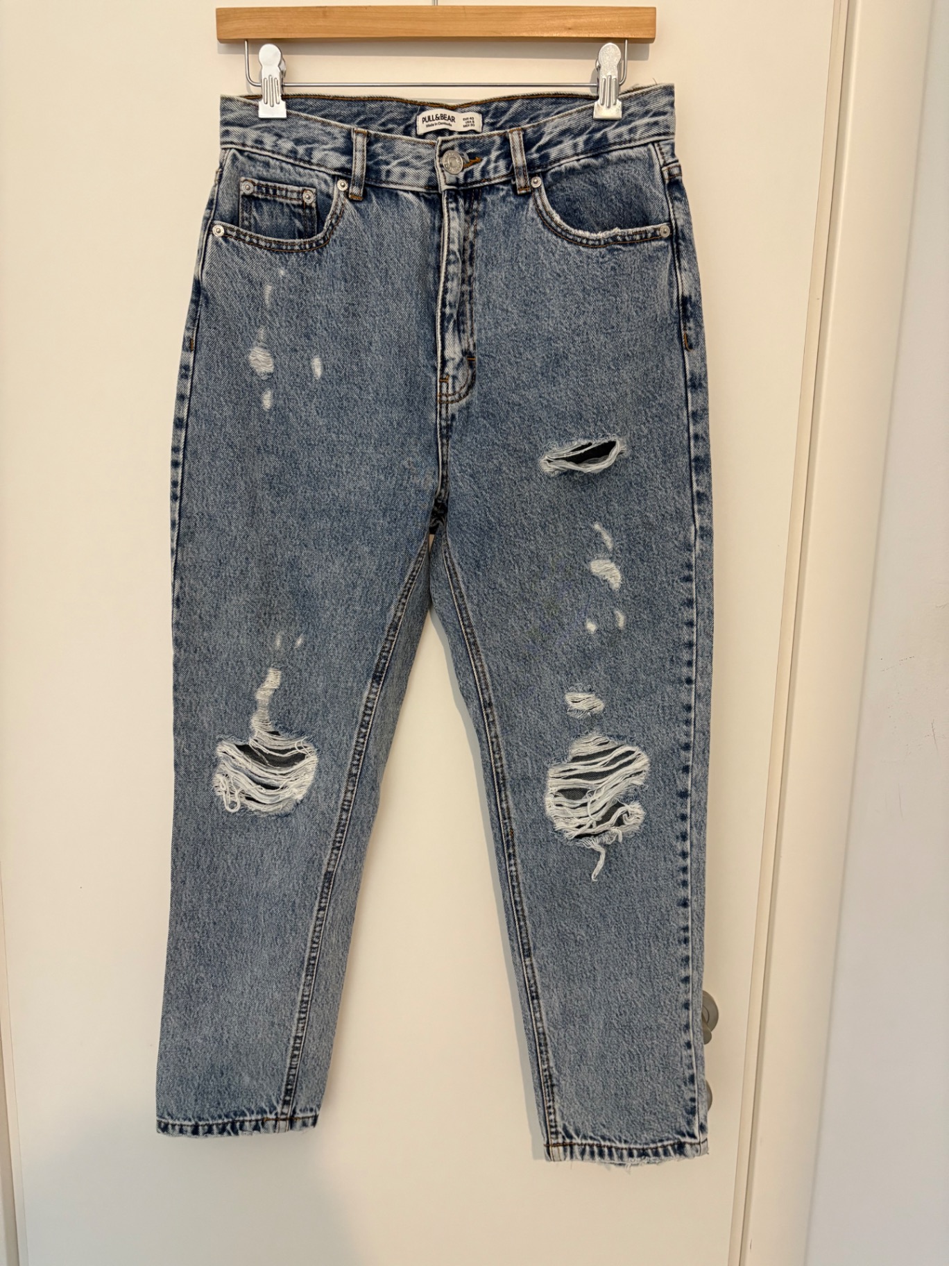 ג׳ינס בגזרת MOM Pull & Bear - פול אנד בר יד שנייה בנמיז - Nemyz