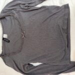 חולצה ארוכה אפורה H&M - אייץ' אנד אם יד שנייה בנמיז - Nemyz