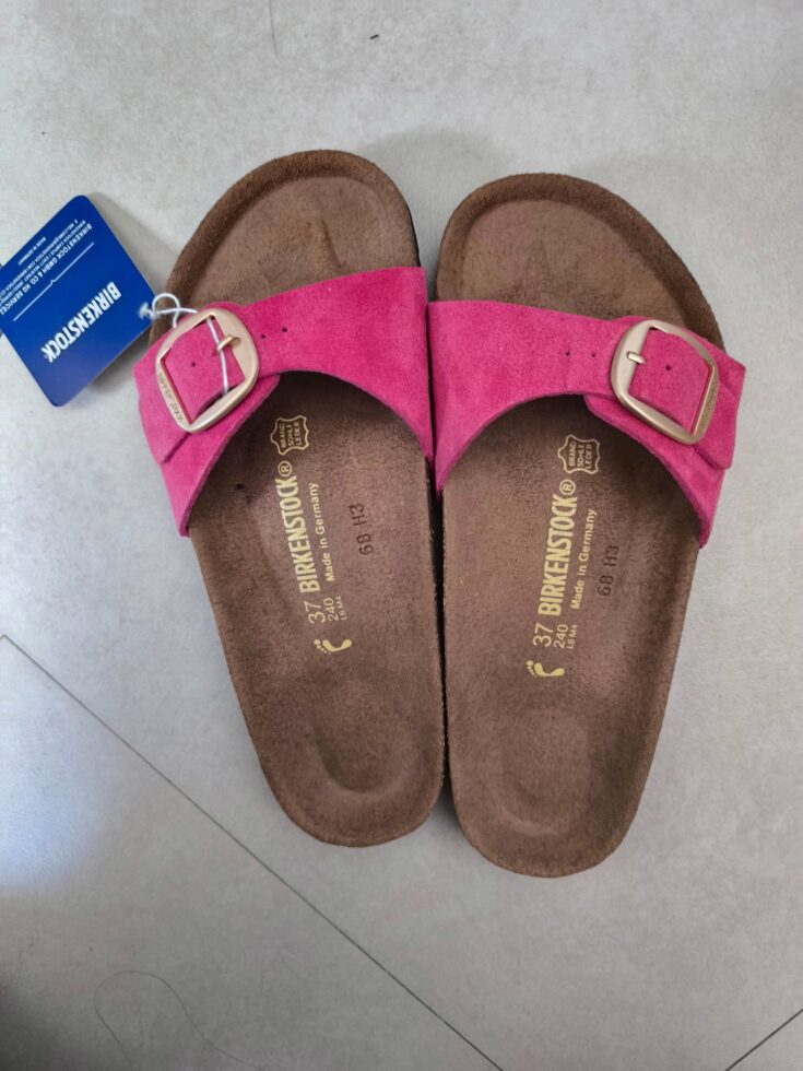כפכפי בירקנשטוק ורוד BIRKENSTOCK - בירקנשטוק יד שנייה בנמיז - Nemyz