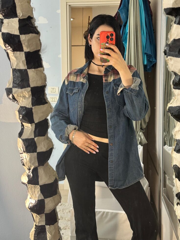ג׳קט ג׳ינס ברשקה L Bershka – ברשקה יד שנייה בנמיז - Nemyz