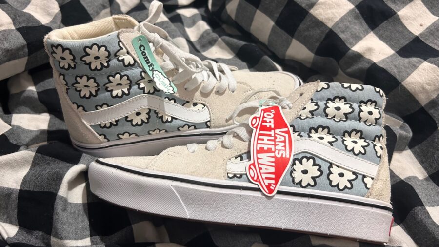 נעלי Vans mid פרחוני Vans - ואנס יד שנייה בנמיז - Nemyz