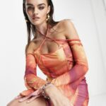 שמלה צבעונית אסוס Asos – אסוס יד שנייה בנמיז - Nemyz