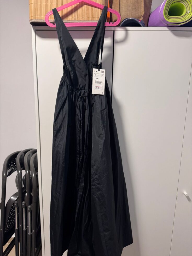black cocktail dress Zara - זארה יד שנייה בנמיז - Nemyz