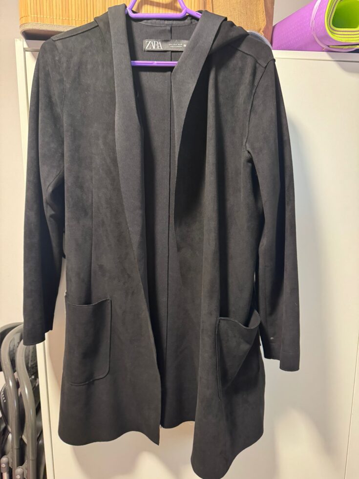 Black suede jacket Zara - זארה יד שנייה בנמיז - Nemyz