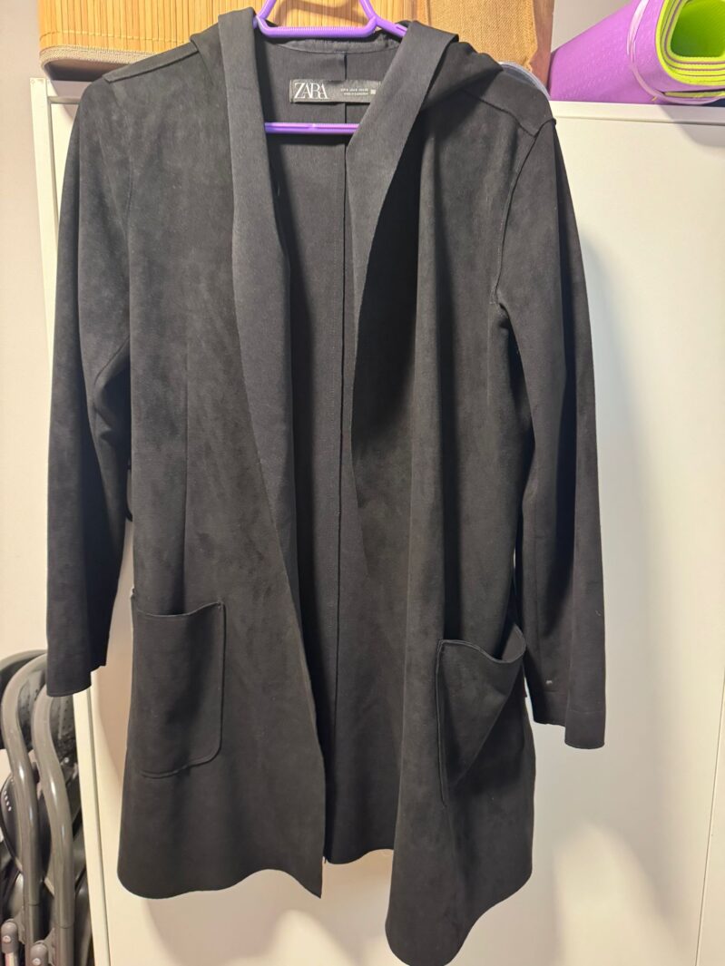Black suede jacket Zara - זארה יד שנייה בנמיז - Nemyz