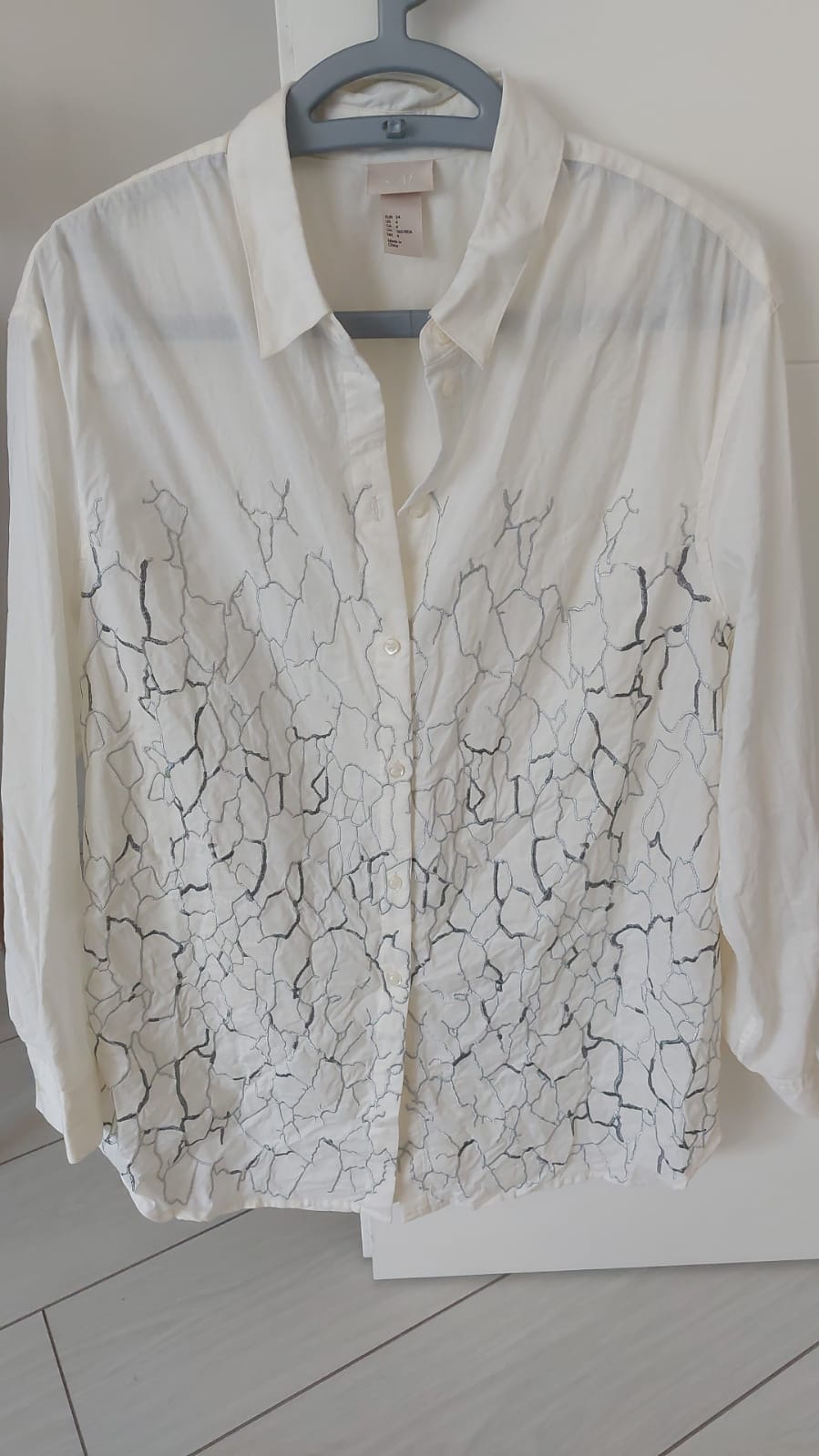מכופתרת רקומה H&M - אייץ' אנד אם יד שנייה בנמיז - Nemyz