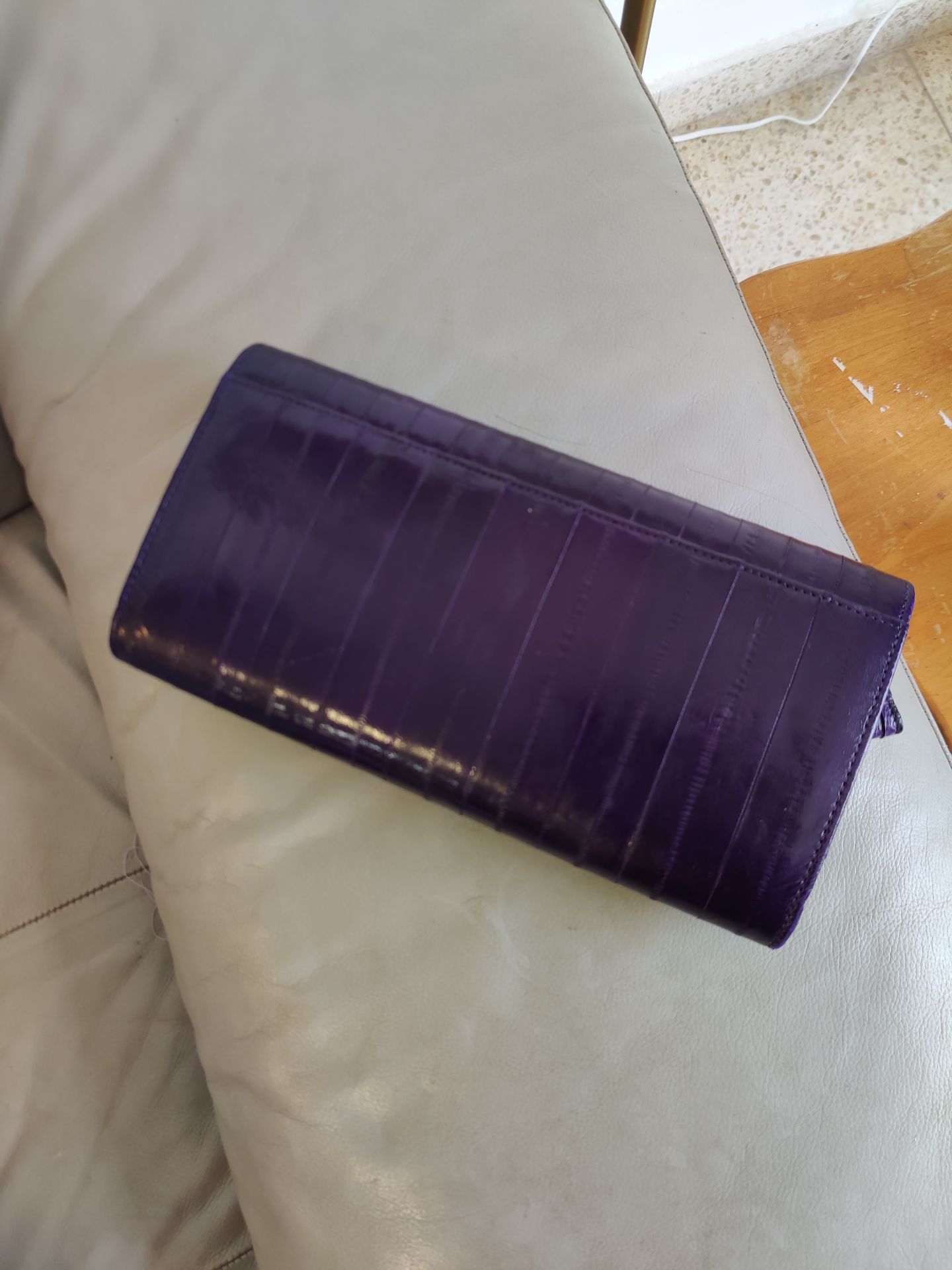 80s eel skin clutch אחר יד שנייה בנמיז - Nemyz