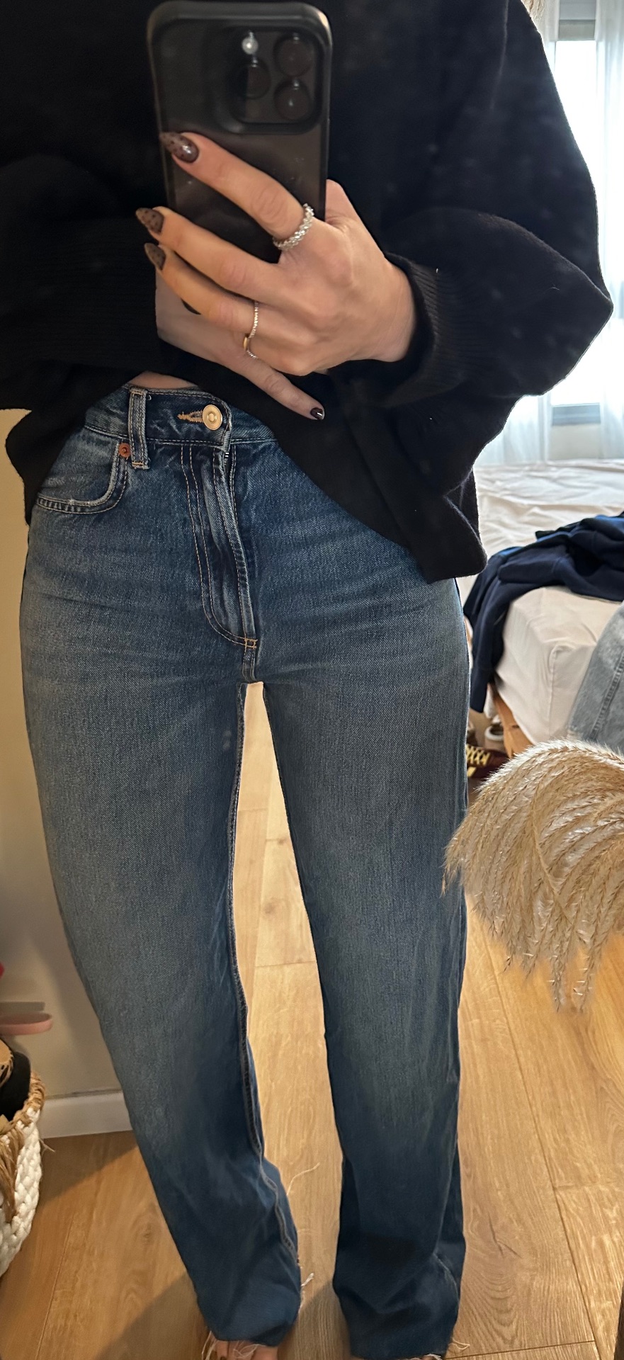 ג׳ינס wide leg זארה Zara - זארה יד שנייה בנמיז - Nemyz