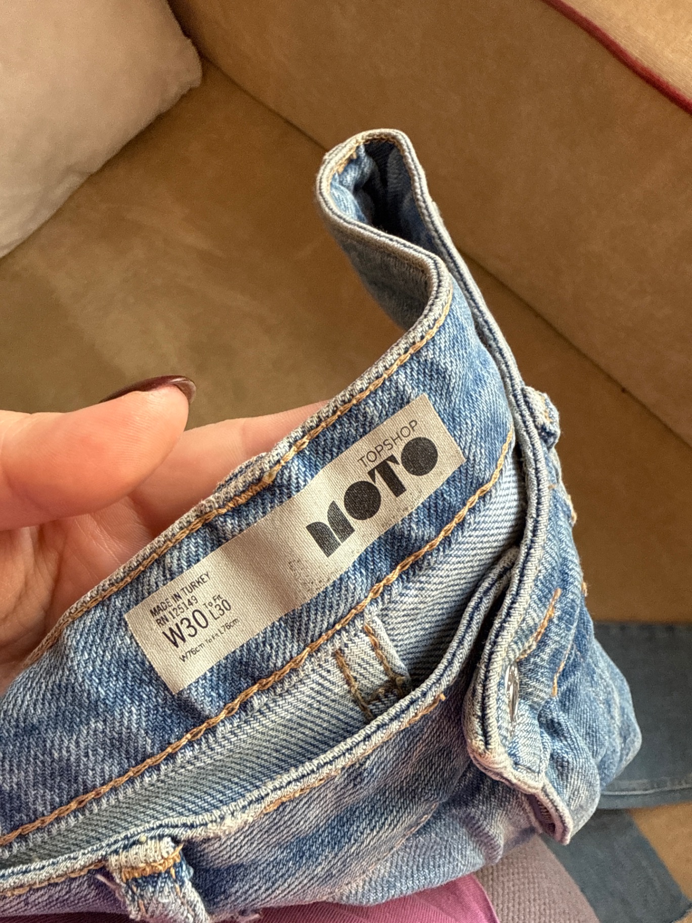 ג׳ינס בהיר Topshop Topshop-טופ שופ יד שנייה בנמיז - Nemyz