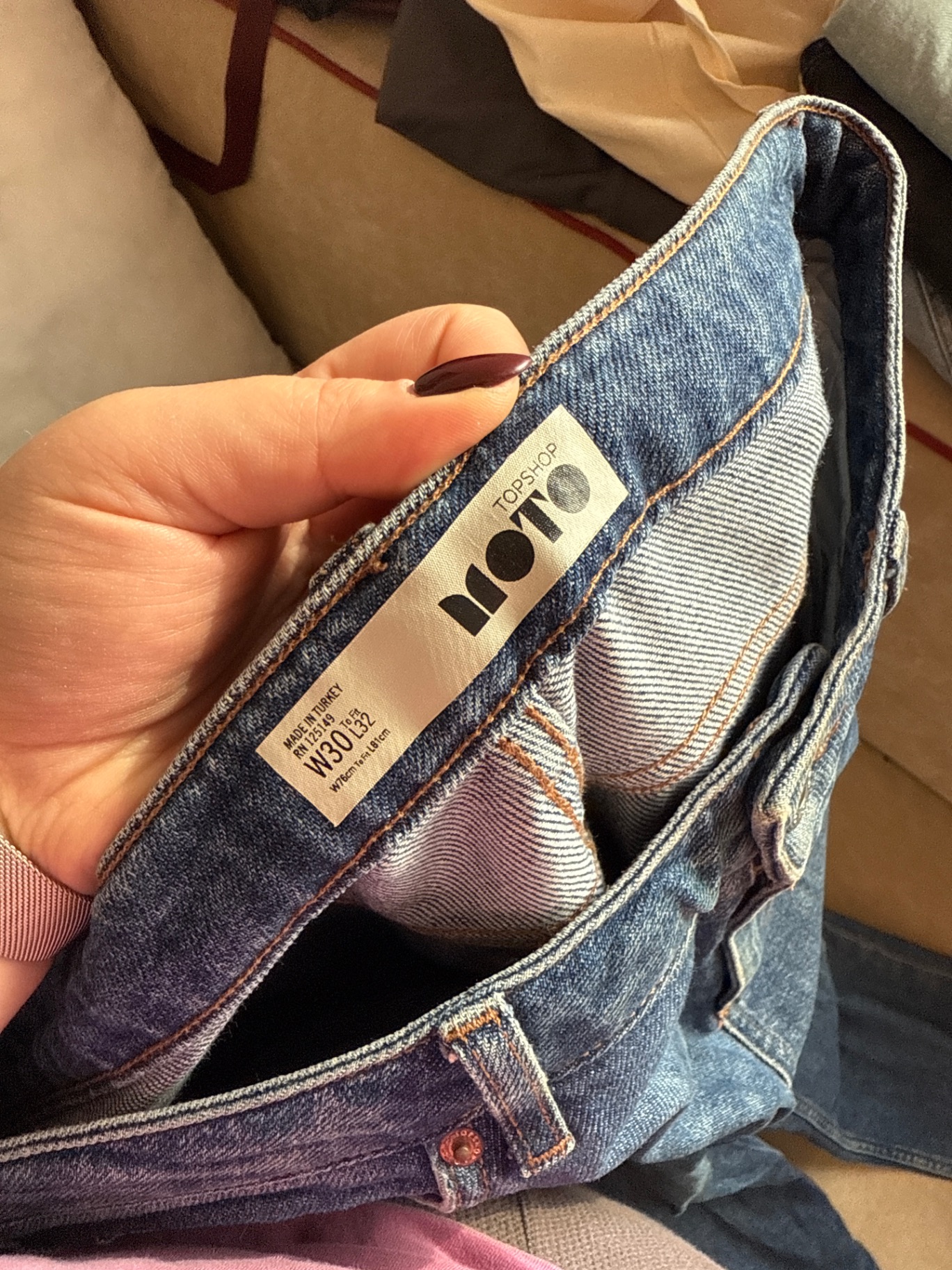 ג׳ינס סטרייט Topshop Topshop-טופ שופ יד שנייה בנמיז - Nemyz
