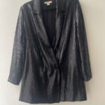 ג׳קט פאייטים שחור H&M - אייץ' אנד אם יד שנייה בנמיז - Nemyz