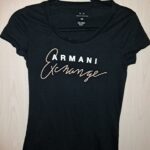 חולצת טריקו שחורה אר Armani Exchange – ארמני אקסצ'יינג' יד שנייה בנמיז - Nemyz
