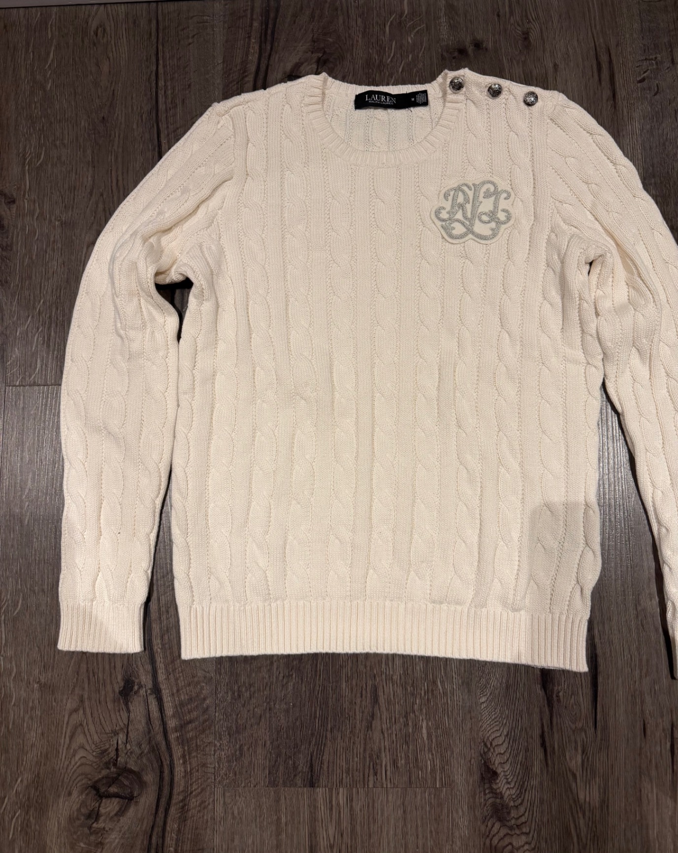 סריג ראלף לורן לבן פולו ראלף לורן – Polo Ralph Lauren יד שנייה בנמיז - Nemyz