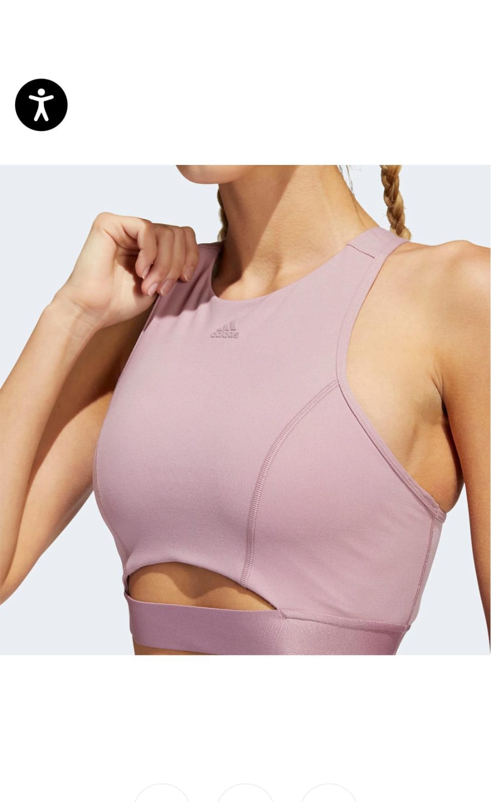 חזיית ספורט ורודה Adidas – אדידס יד שנייה בנמיז - Nemyz