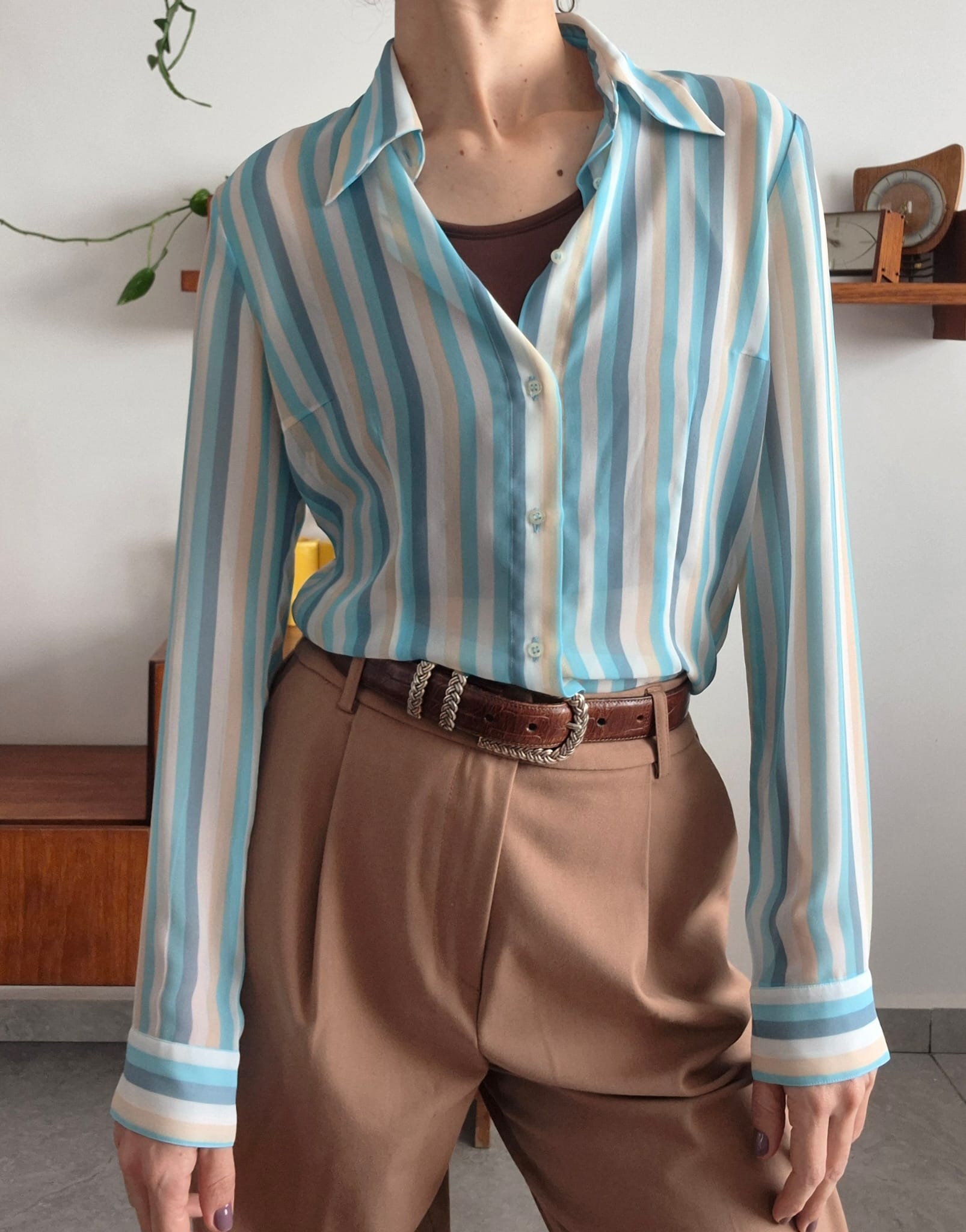 חולצה מכופתרת שקפקפה Zara - זארה יד שנייה בנמיז - Nemyz