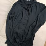 מכופתרת שחורה נשפכת H&M - אייץ' אנד אם יד שנייה בנמיז - Nemyz