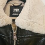 מעיל פרווה שחור לקה Zara - זארה יד שנייה בנמיז - Nemyz