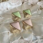 עגילי וינטג׳ 🩷💚 וינטאג' יד שנייה בנמיז - Nemyz