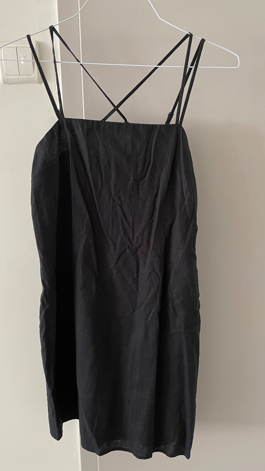 שמלה מיני פשתן H&M - אייץ' אנד אם יד שנייה בנמיז - Nemyz