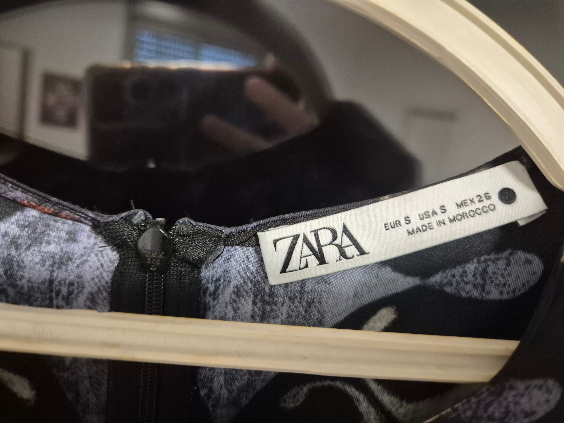 סאטן פרינט פרחים Zara - זארה יד שנייה בנמיז - Nemyz