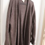 קרדיגן ארוך סגול/חום H&M - אייץ' אנד אם יד שנייה בנמיז - Nemyz