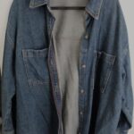 ג׳קט גינס אוברסייז H&M - אייץ' אנד אם יד שנייה בנמיז - Nemyz
