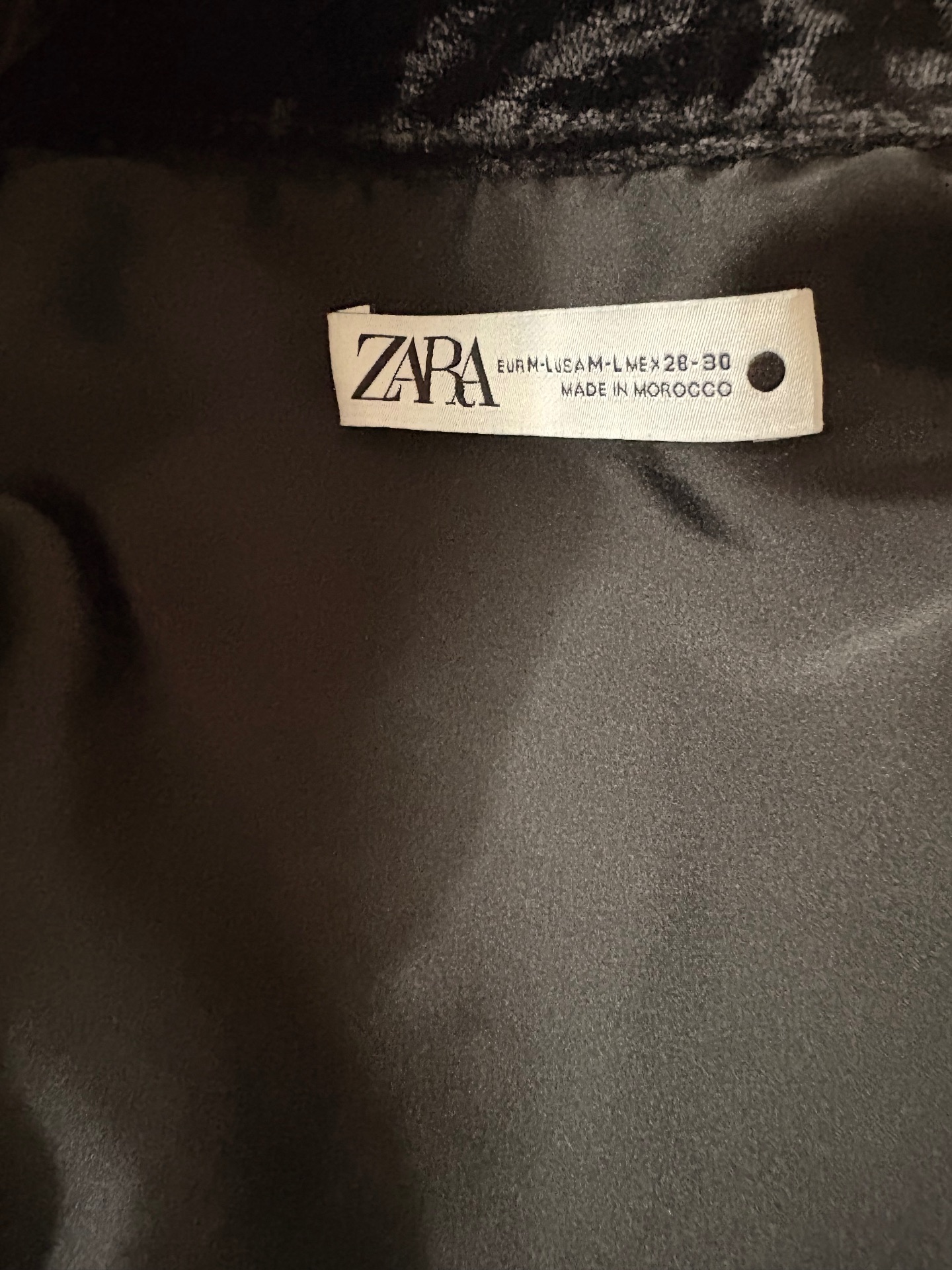 חולצה מכופתרת קטיפה Zara - זארה יד שנייה בנמיז - Nemyz