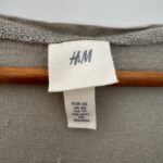 טישרט פשתן ירוק מרוה H&M - אייץ' אנד אם יד שנייה בנמיז - Nemyz