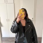 ג׳קט עור פול אנד בר Pull & Bear - פול אנד בר יד שנייה בנמיז - Nemyz