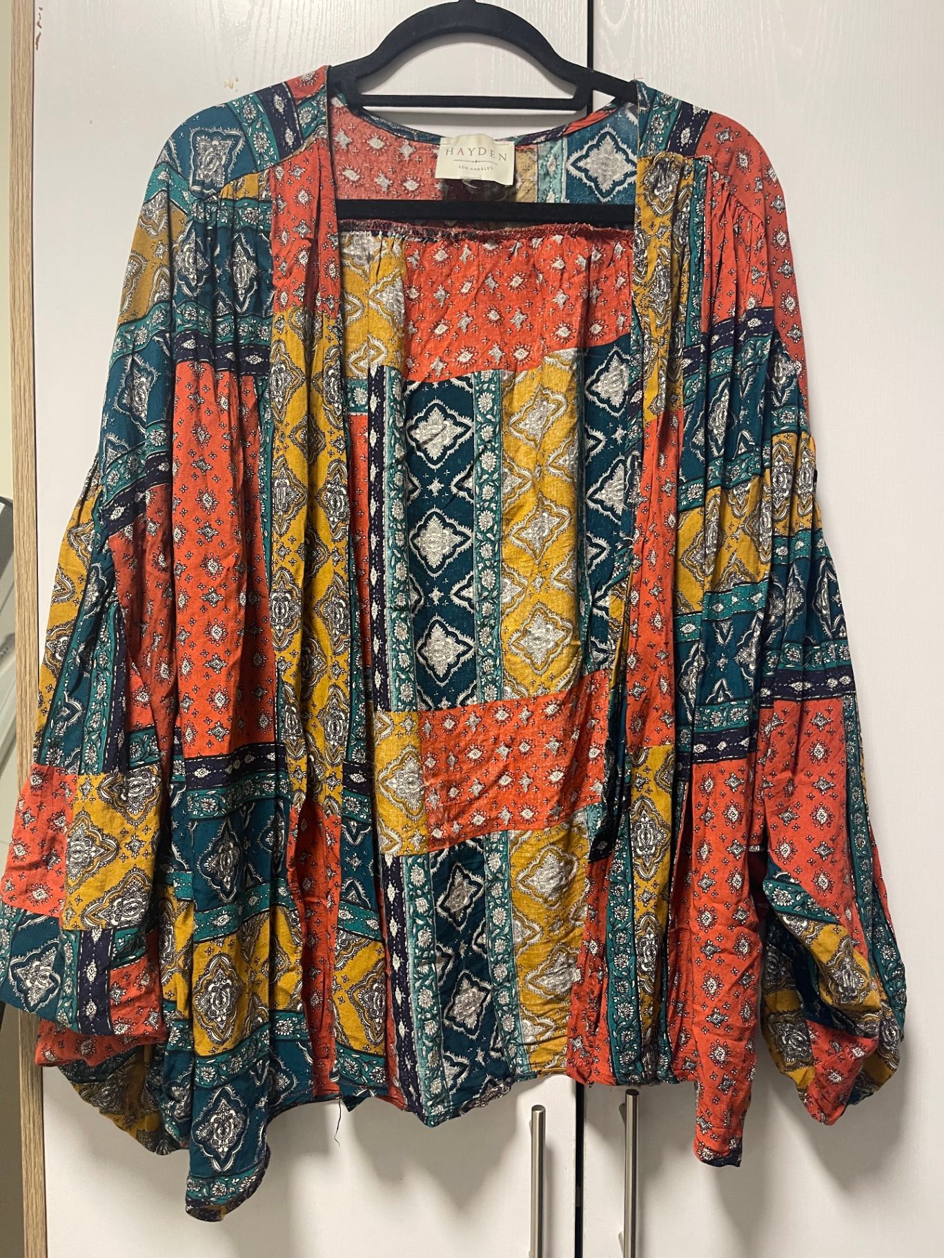 Boho duster w/print אחר יד שנייה בנמיז - Nemyz