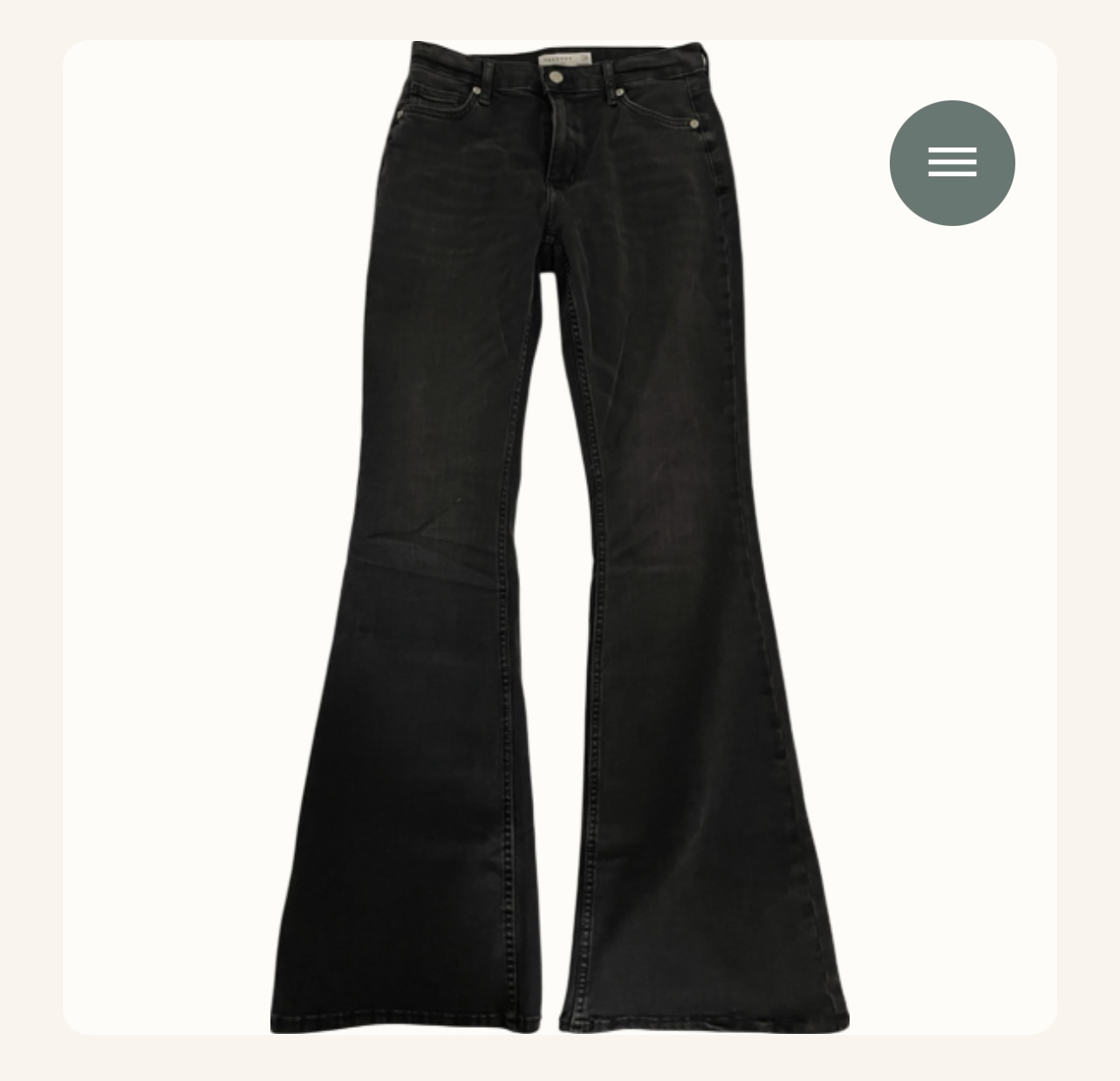 Topshop Denim Jeans Topshop-טופ שופ יד שנייה בנמיז - Nemyz