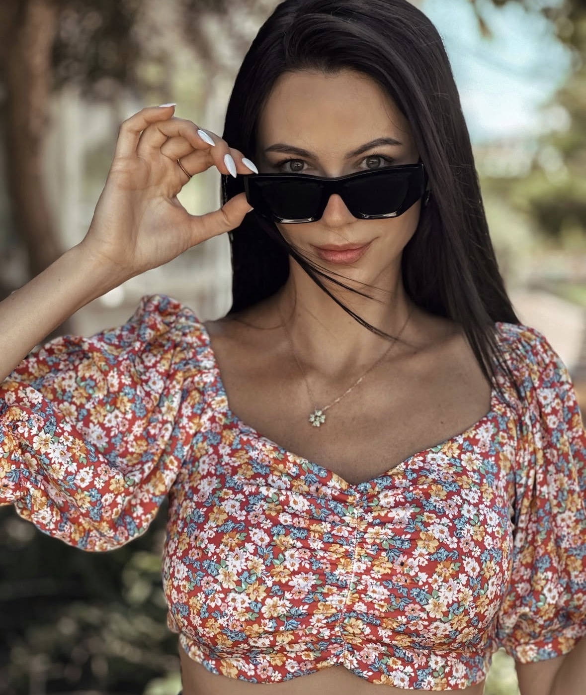 חולצה פרחונית מנגו Mango - מנגו יד שנייה בנמיז - Nemyz